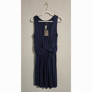 Tommy Bahama NWT Tambour Grecian Dress Ocean Deep Blue Women’s Large